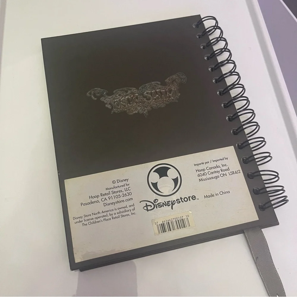 Jack and Sally the nightmare before Christmas spiral notebook, Disney store
